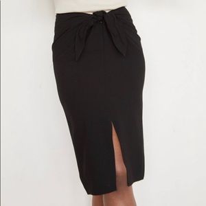 Jenni Kayne Crepe Tie Midi Skirt